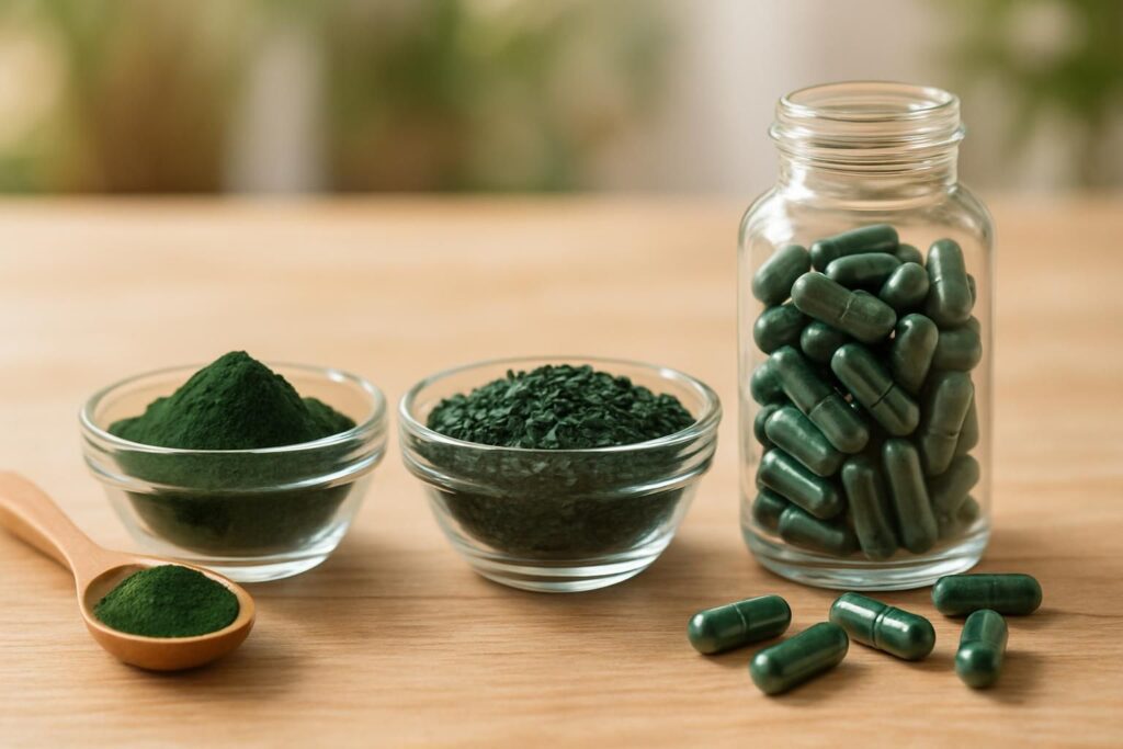 Spiruline : en poudre, en paillettes ou en gélules, quelle option choisir pour en bénéficier ?