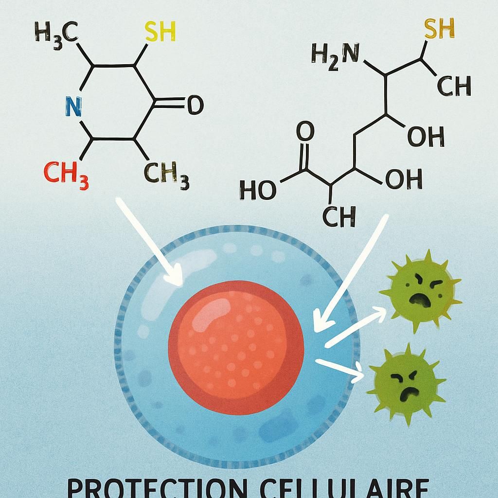 découvrez le rôle clé de la n-acétylcystéine dans la production de glutathion, le puissant antioxydant naturel, et explorez leur importance dans la protection des cellules contre le stress oxydatif.