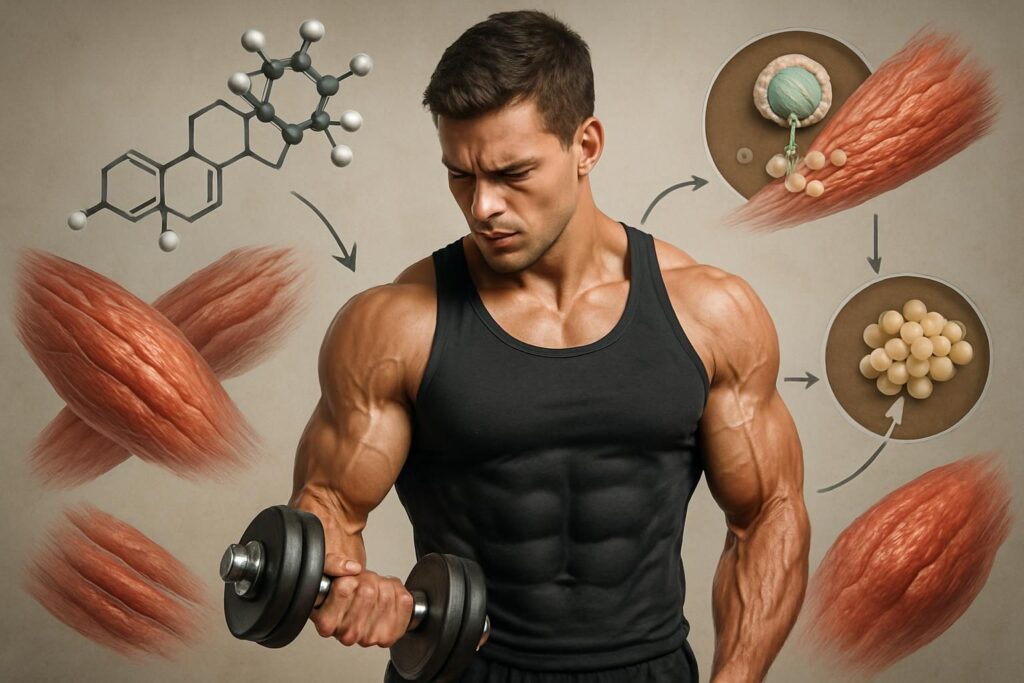 Comment la testostérone stimule le développement musculaire : mécanismes et impacts